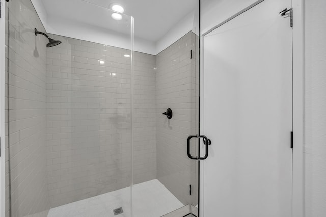 5806 Bryan Pkwy Unit 4, Dallas, TX 75206 - full bathroom with a shower stall and recessed lighting