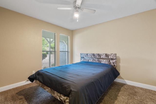 1413 Rockbrook St, Lancaster, TX 75134 - bedroom featuring carpet floors, baseboards, and a ceiling fan