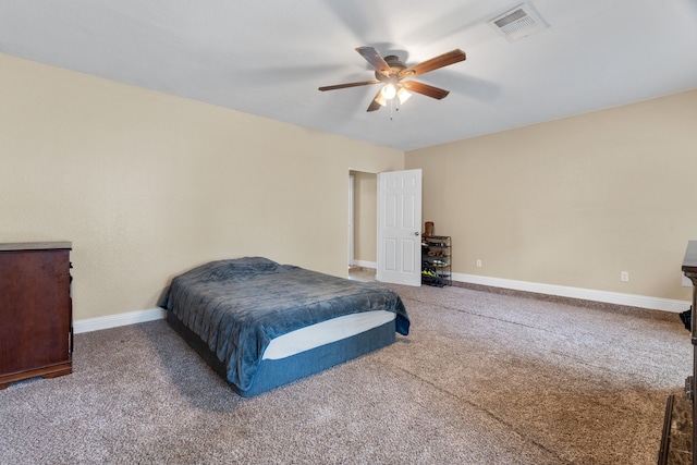 1413 Rockbrook St, Lancaster, TX 75134 - carpeted bedroom with baseboards and a ceiling fan