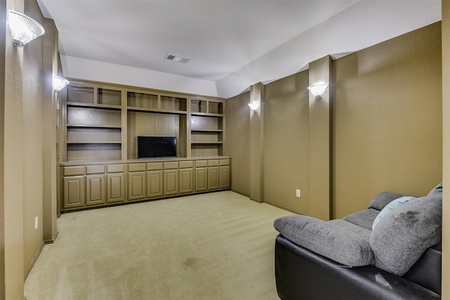 712 Saddleway Dr, Fort Worth, TX 76179 - living room with light colored carpet and vaulted ceiling