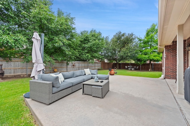 3516 Horace Ave, Fort Worth, TX 76244 - view of patio with an outdoor hangout area