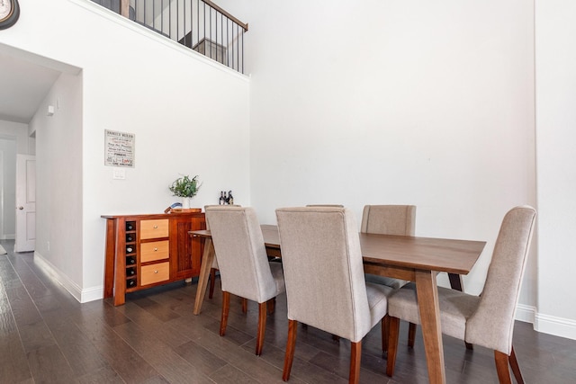 813 Mathew Dr, Anna, TX 75409 - dining room with dark wood finished floors and baseboards