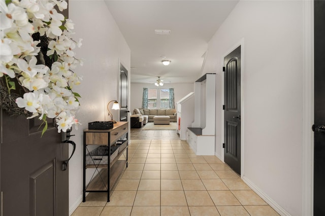 2841 Pacifico Way, Fort Worth, TX 76111 - corridor with light tile patterned floors and baseboards