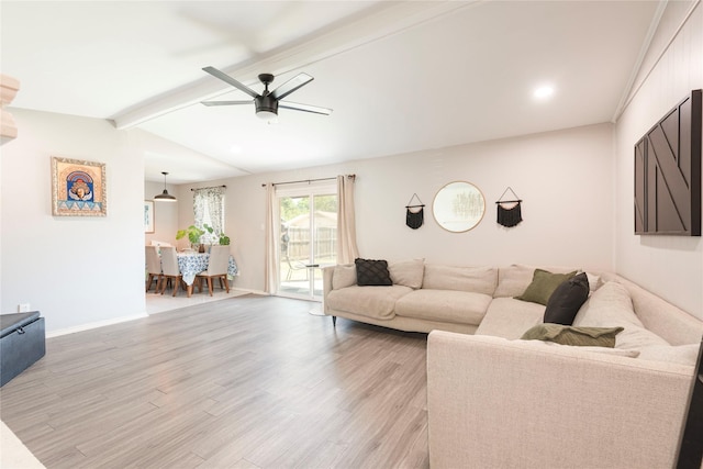 1654 Clarendon Dr, Lewisville, TX 75067 - living room with a ceiling fan, light wood-type flooring, and baseboards