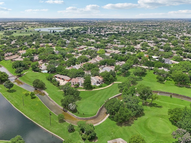 2926 Shady Lake Cir, Carrollton, TX 75006 - aerial view of a large body of water and a local golf course