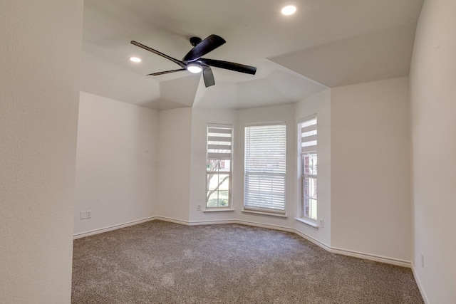 15525 Western Trl, Frisco, TX 75035 - carpeted spare room with a ceiling fan, baseboards, and recessed lighting