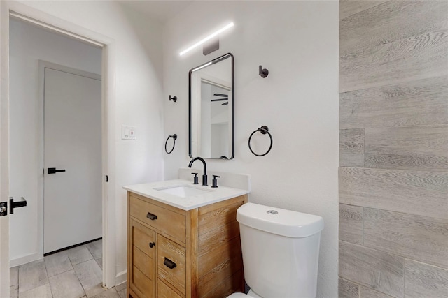 409 Fleming Dr, Hurst, TX 76053 - bathroom featuring toilet and vanity