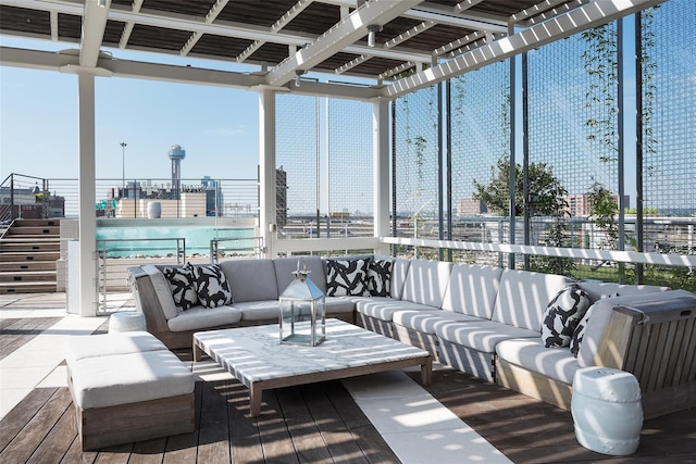 2200 Victory Ave Unit 701, Dallas, TX 75219 - view of patio with an outdoor living space