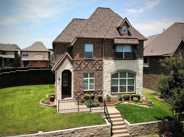 5029 E Province Pl, Irving, TX 75038 - view of front of property with stone siding, roof with shingles, and brick siding