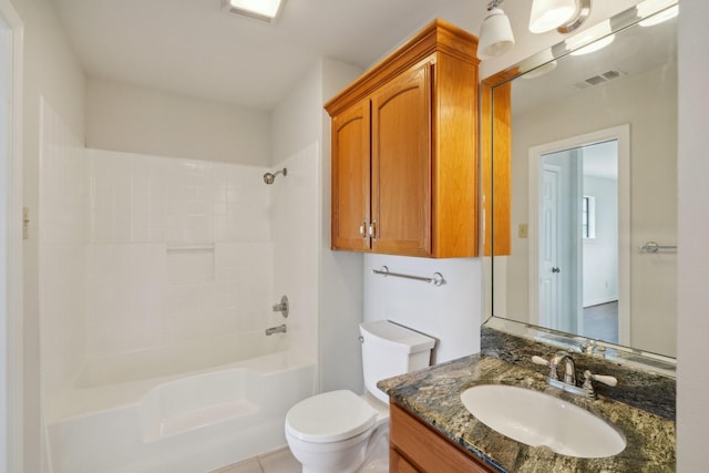 2224 Bluff Ct, Cedar Hill, TX 75104 - full bathroom featuring vanity, toilet, and shower / bathtub combination