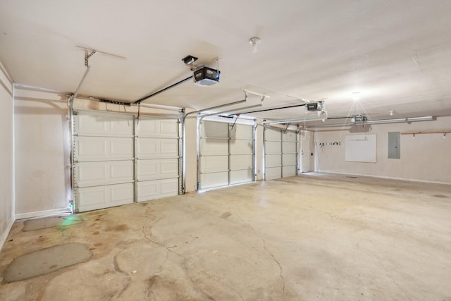 2224 Bluff Ct, Cedar Hill, TX 75104 - garage with electric panel and a garage door opener