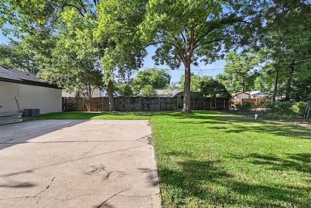 10626 Desdemona Dr, Dallas, TX 75228 - view of yard featuring a patio area and cooling unit