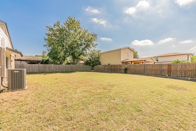 2400 Clearwood Dr, Arlington, TX 76014 - view of yard featuring central air condition unit