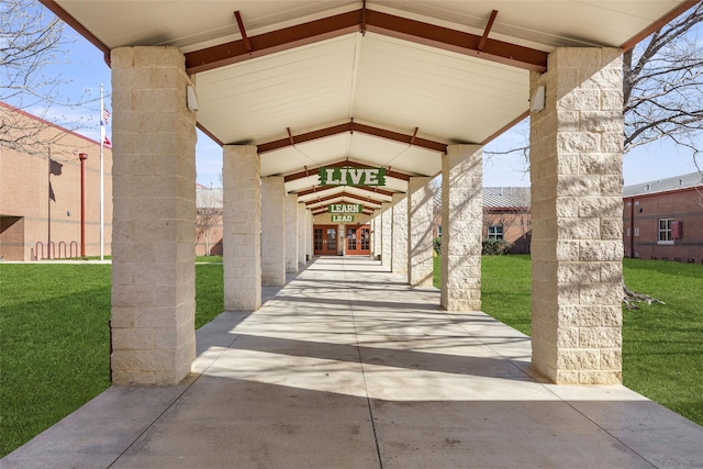 196 Pintail, Rhome, TX 76078 - view of patio with french doors