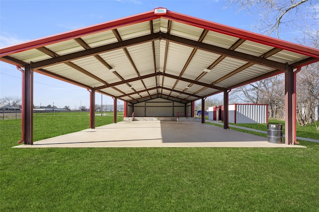 196 Pintail, Rhome, TX 76078 - view of parking featuring a carport