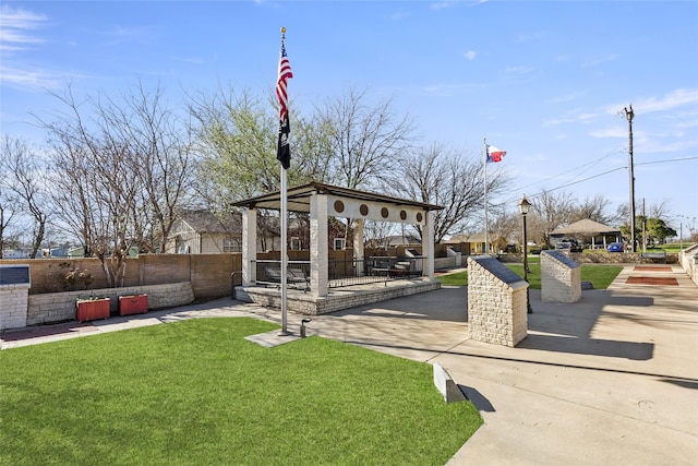 196 Pintail, Rhome, TX 76078 - view of community featuring a gazebo