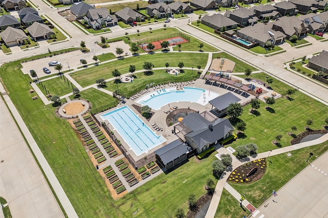 6217 Cheshire St, Celina, TX 76227 - bird's eye view of a pool area