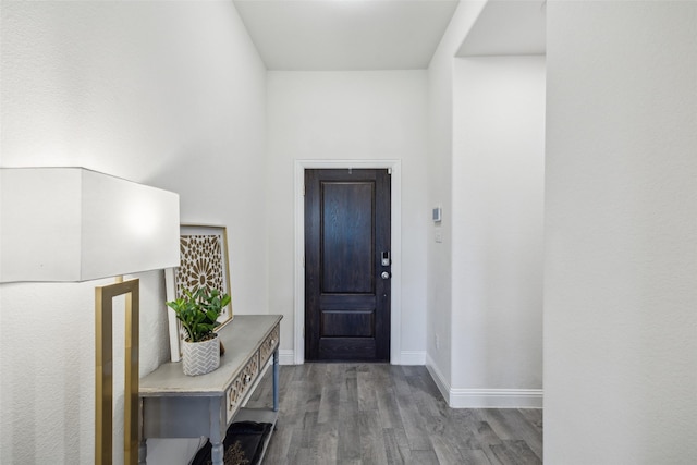 6217 Cheshire St, Celina, TX 76227 - foyer with wood finished floors and baseboards
