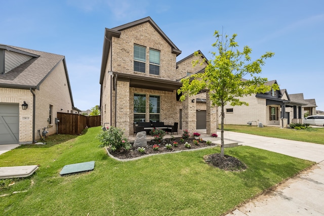 2811 Trinity Ridge St, Mansfield, TX 76063 - view of front of property featuring brick siding, concrete driveway, and a garage