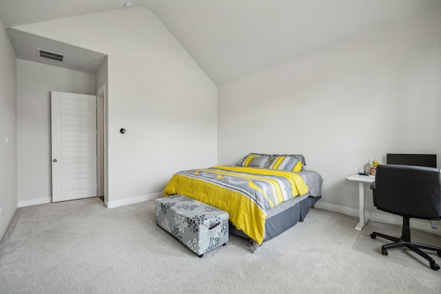 2811 Trinity Ridge St, Mansfield, TX 76063 - carpeted bedroom featuring vaulted ceiling and baseboards