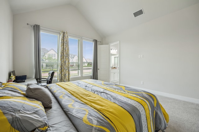 2811 Trinity Ridge St, Mansfield, TX 76063 - bedroom with lofted ceiling, carpet, and baseboards