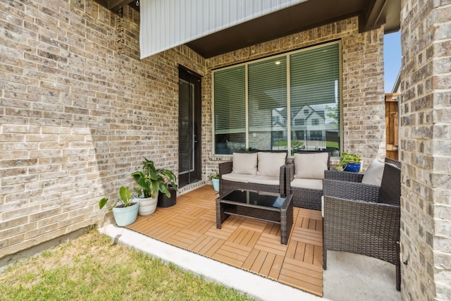 2811 Trinity Ridge St, Mansfield, TX 76063 - wooden deck with an outdoor living space