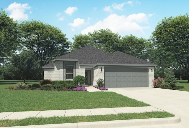 2002 Sandpiper Way, Princeton, TX 75407 - ranch-style house featuring brick siding, an attached garage, concrete driveway, and a front yard