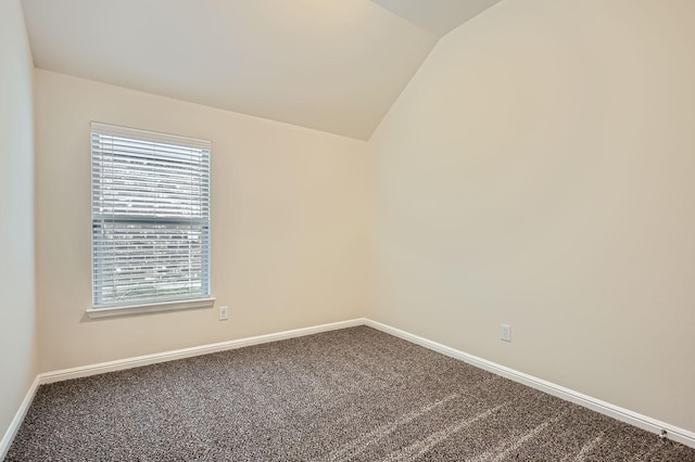 597 W Fate Main Pl, Fate, TX 75087 - carpeted spare room featuring vaulted ceiling and baseboards