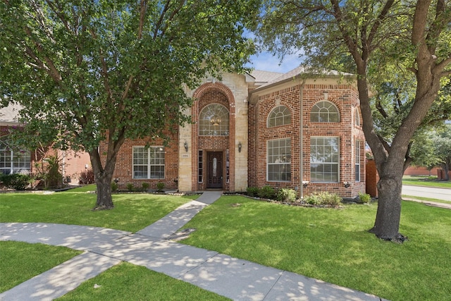 1084 Leisure Ln, Irving, TX 75063 - view of front of property featuring brick siding and a front lawn