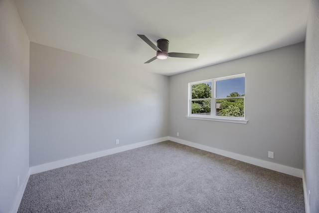 703 E Center St E, Duncanville, TX 75116 - unfurnished room with a ceiling fan, carpet flooring, and baseboards