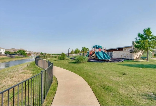 1409 Nicholas Ln, Little Elm, TX 75068 - view of yard featuring a water view