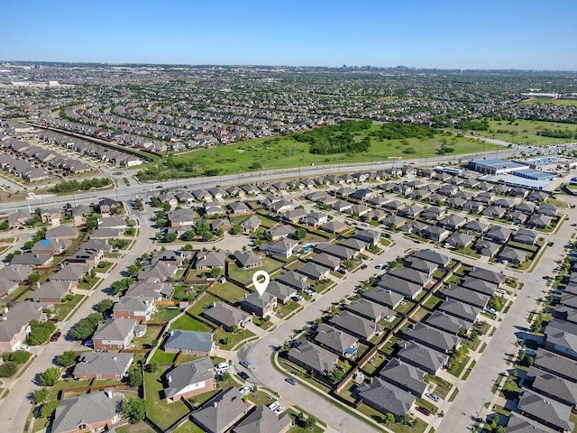1409 Nicholas Ln, Little Elm, TX 75068 - aerial overview of property's location with nearby suburban area
