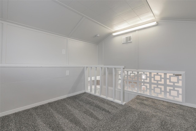 4328 Diaz Ave, Fort Worth, TX 76107 - empty room with vaulted ceiling and carpet flooring