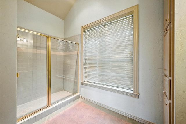 661 Diamond Point Dr, Oak Point, TX 75068 - full bath featuring a stall shower and tile patterned flooring