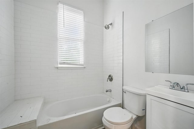 710 W Owing St, Denison, TX 75020 - bathroom with vanity and washtub / shower combination