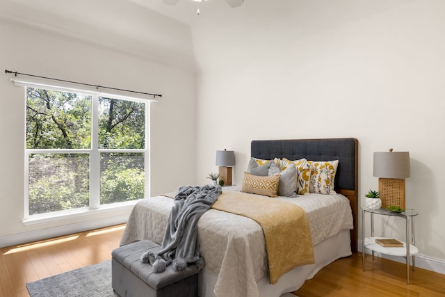 307 Sagebrush Dr, Oak Point, TX 75068 - bedroom with wood finished floors and a ceiling fan