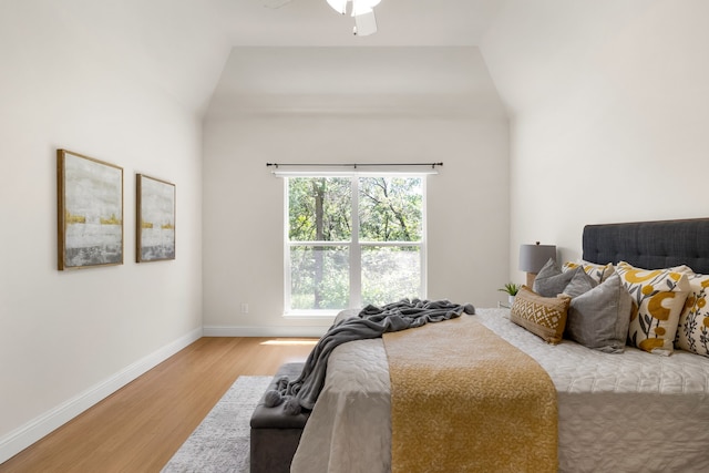 307 Sagebrush Dr, Oak Point, TX 75068 - bedroom featuring wood finished floors, baseboards, and a ceiling fan