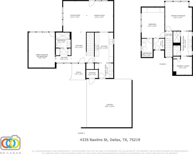 4335 Rawlins St, Dallas, TX 75219 - floor plan / room layout
