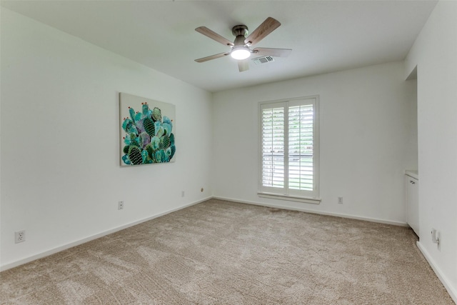 206 Crooked Creek Dr, Richardson, TX 75080 - carpeted empty room with ceiling fan and baseboards