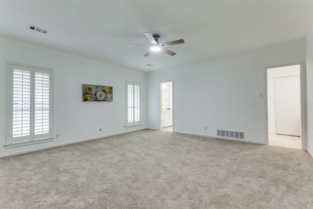 206 Crooked Creek Dr, Richardson, TX 75080 - unfurnished room featuring ceiling fan and light colored carpet
