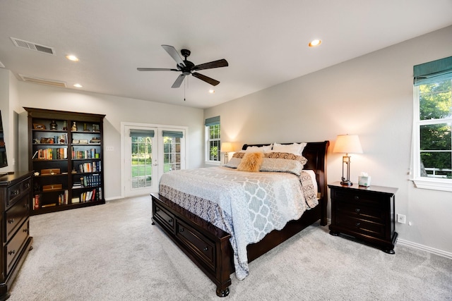 990 Cornelius Rd, Rockwall, TX 75087 - bedroom with access to outside, carpet floors, recessed lighting, and baseboards