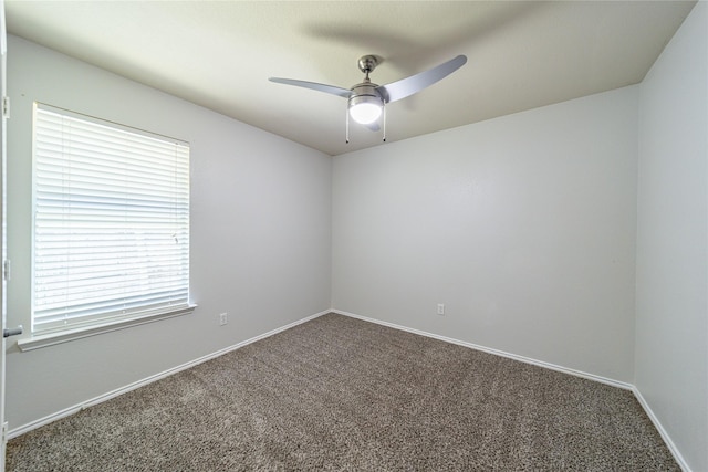 4026 Red Rock Dr, Heartland, TX 75126 - unfurnished room featuring carpet, a ceiling fan, and baseboards