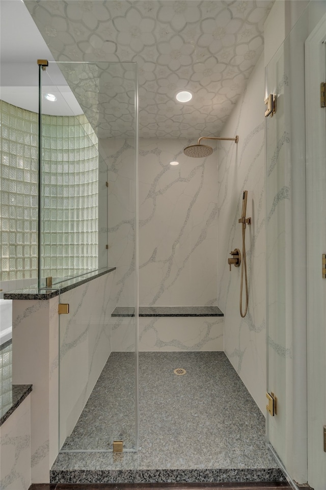 732 Richmond Ln, Keller, TX 76248 - bathroom with a marble finish shower