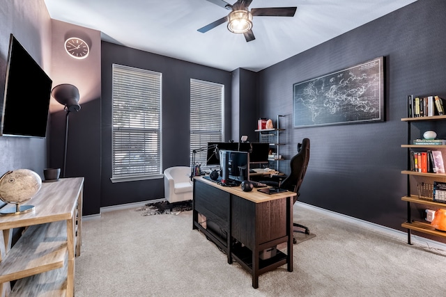 15763 Spectrum Dr Unit 93, Addison, TX 75001 - carpeted office space featuring ceiling fan and baseboards