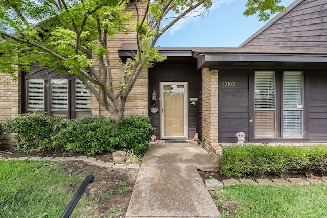 13103 Halwin Cir, Dallas, TX 75243 - view of exterior entry with brick siding