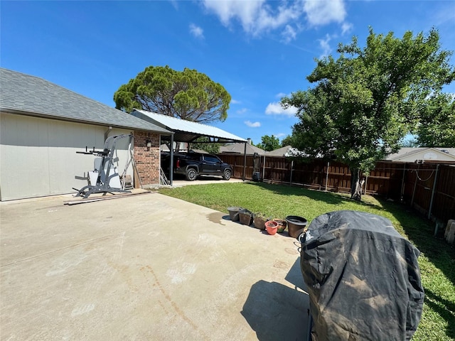 629 Yosemite Trl, Mesquite, TX 75149 - view of patio with a carport