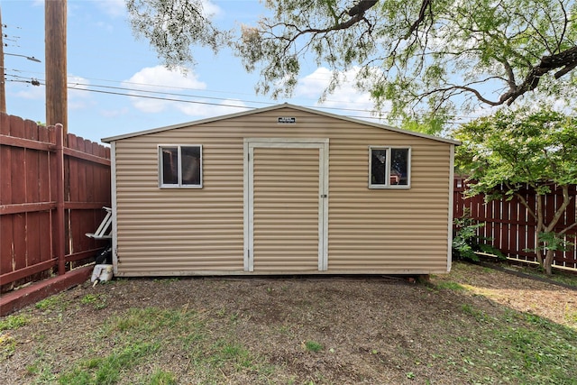 5 Scott Pl, Abilene, TX 79601 - view of shed featuring a fenced backyard