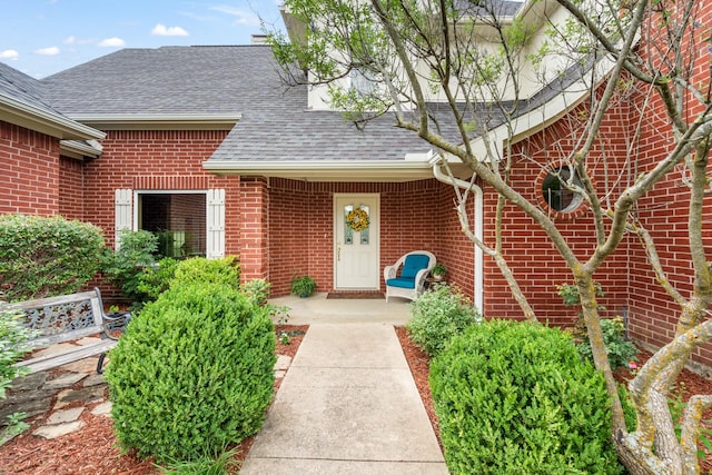 1755 County Road 362, Melissa, TX 75454 - entrance to property with a shingled roof and brick siding