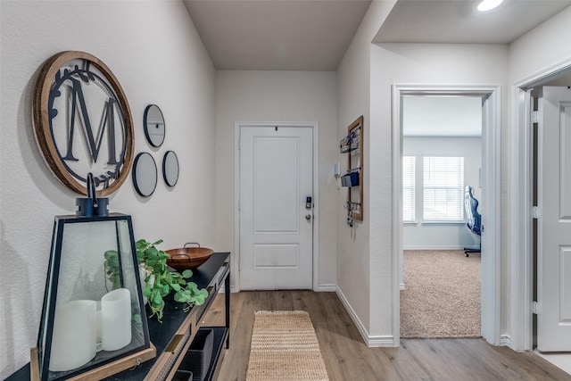 708 Cool Canyon Trl, Princeton, TX 75407 - foyer with wood finished floors and baseboards