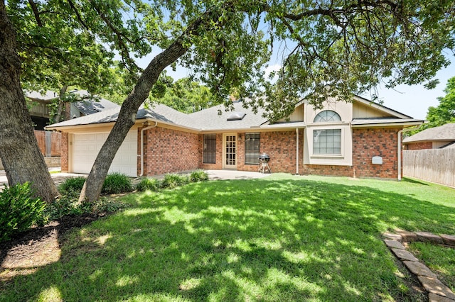 3907 Meadow Dr, Grapevine, TX 76051 - ranch-style home featuring brick siding, an attached garage, and roof with shingles